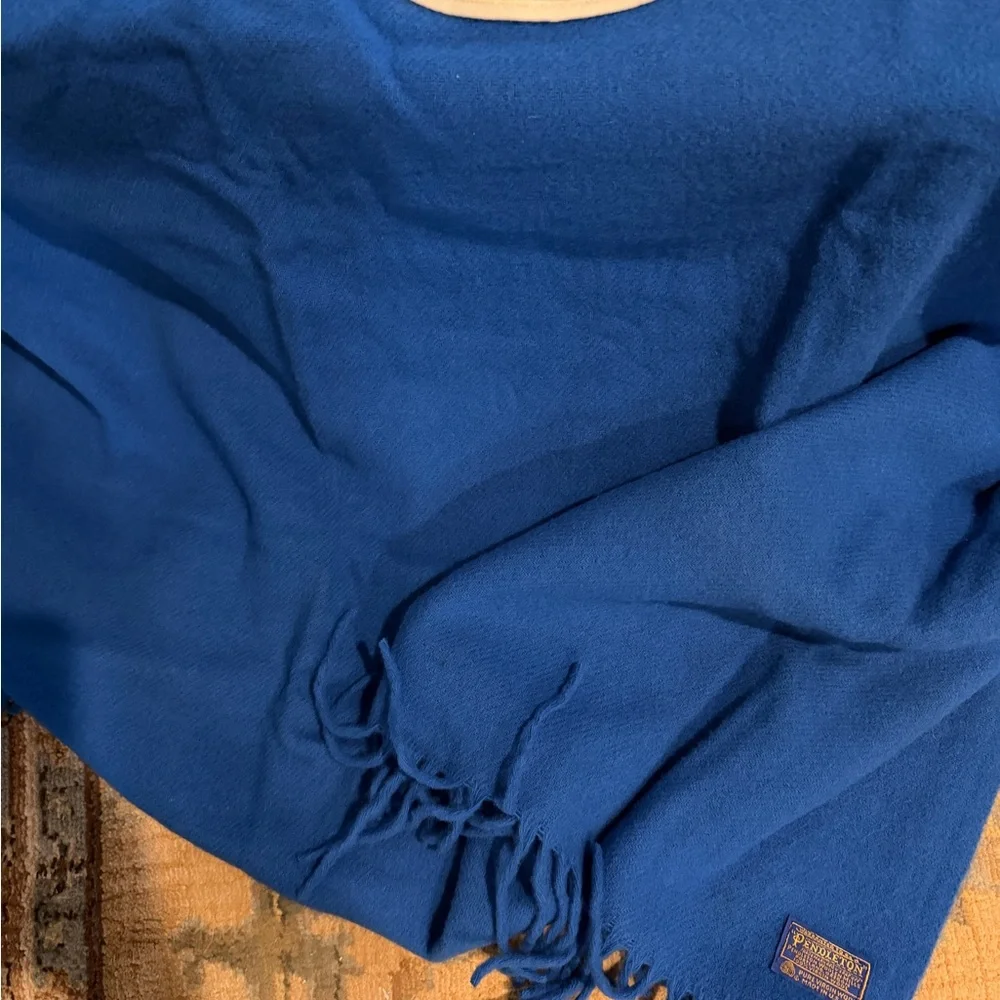 Pendleton Vibrant Blue Wool Blanket